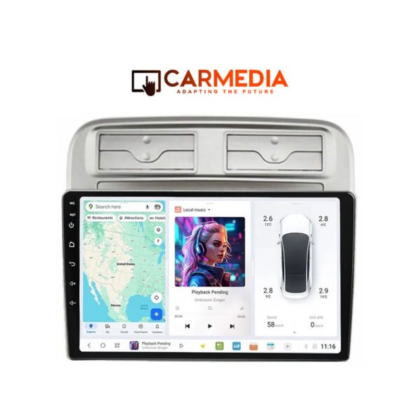 CARMEDIA CMDU409-3 TABLET 9'' OEM FIAT GRANDE PUNTO 2005-2012