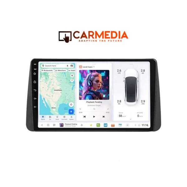 CARMEDIA CMDU409-3 TABLET 9'' OEM FIAT TIPO 2015-2018 V2