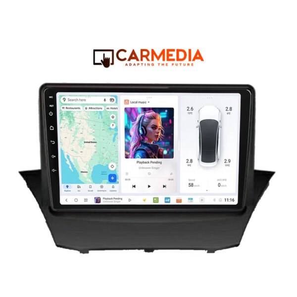 CARMEDIA CMDU409-3 TABLET 9'' OEM FORD FIESTA 2008-2018