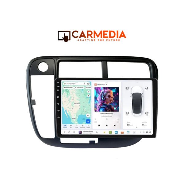CARMEDIA CMDU409-3 TABLET 9'' OEM HONDA CIVIC 1995-2001 V2