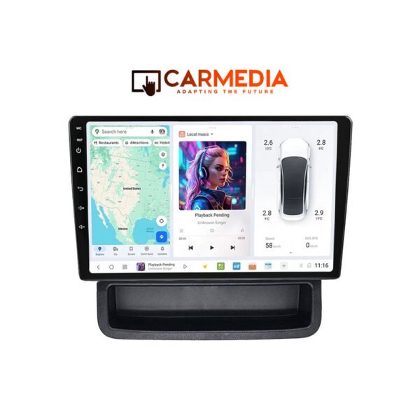 CARMEDIA CMDU409-3 TABLET 9'' OEM OPEL VIVARO - RENAULT TRAFIC - NISSAN PRIMASTAR 2004-2015
