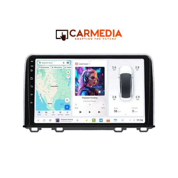 CARMEDIA CMDU409-3 TABLET 9'' OEM HONDA CRV 2017+