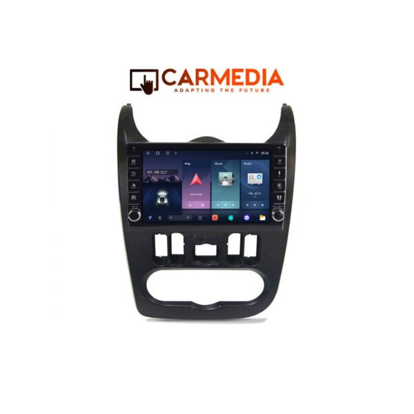 CARMEDIA CM2089B-13 KNOB TABLET 9'' OEM DACIA DUSTER - LOGAN - SANDERO 2006-2012 (BLACK)