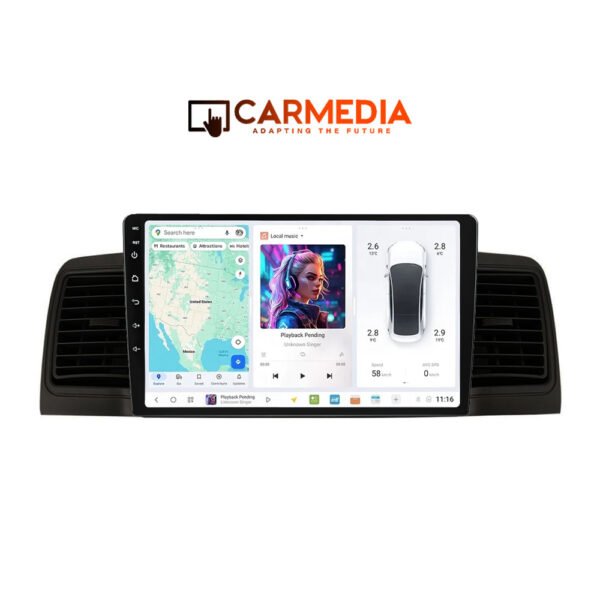 CARMEDIA CMDU409-3 TABLET 9'' OEM TOYOTA COROLLA 2000-2007